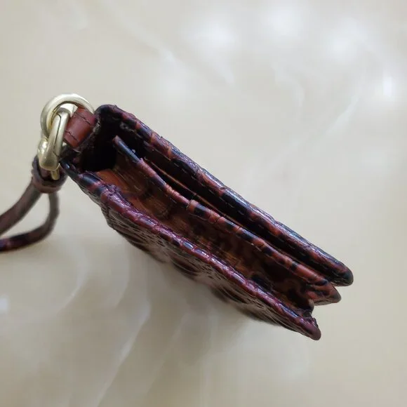 Brahmin Debra Wallet Wristlet in Classic Pecan Melbourne - Picture 15 of 16